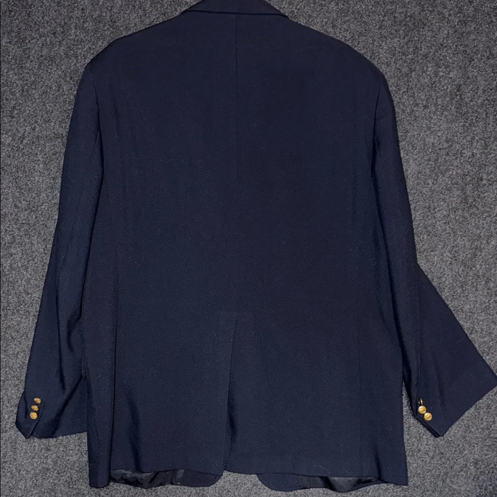 Vintage Orvis Navy Blazer with Gold Buttons 46L